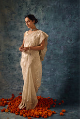 Buy Champagne Colour Saree Online - House of surya